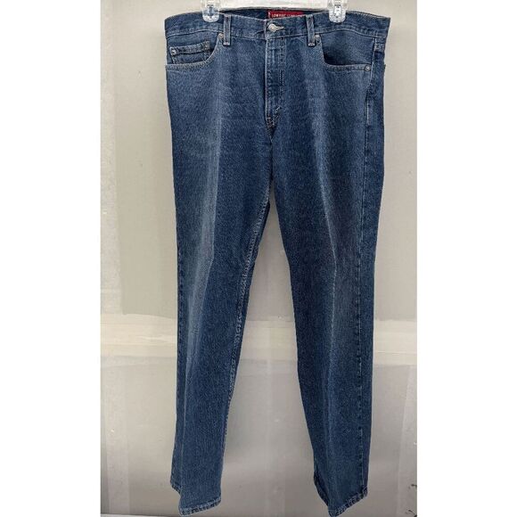 Levis 529 Jeans 36x32 Vintage Blue Low Rise Straight Leg Y2K Denim Classic - Picture 1 of 6